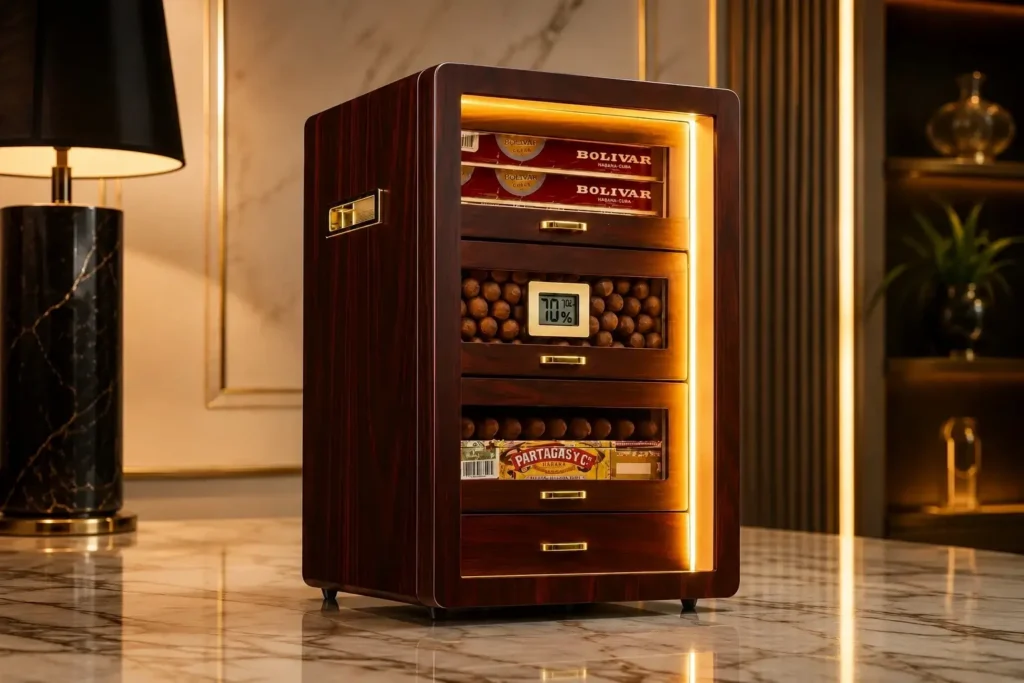 Humidor za tompuse, cigare, cigarilose